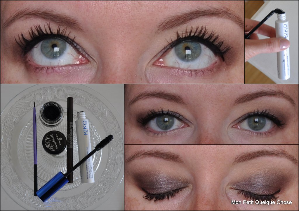 Gel liner d’Essence, Limitless Liner pen de Smashbox, Luxurious lashes de Kiko,Fine Liner Brush Real Techniques 