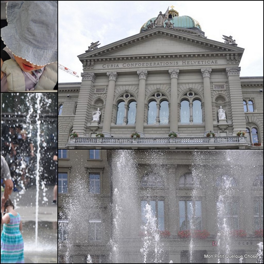 Sortie familiale à Berne, la place du Parlement